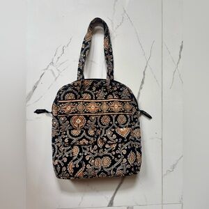 Vera Bradley Large Paisley Tote Bag - Black and Tan